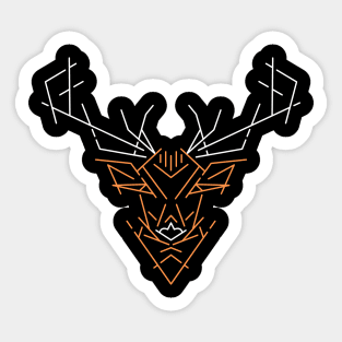 Wild Deer Outline Sticker